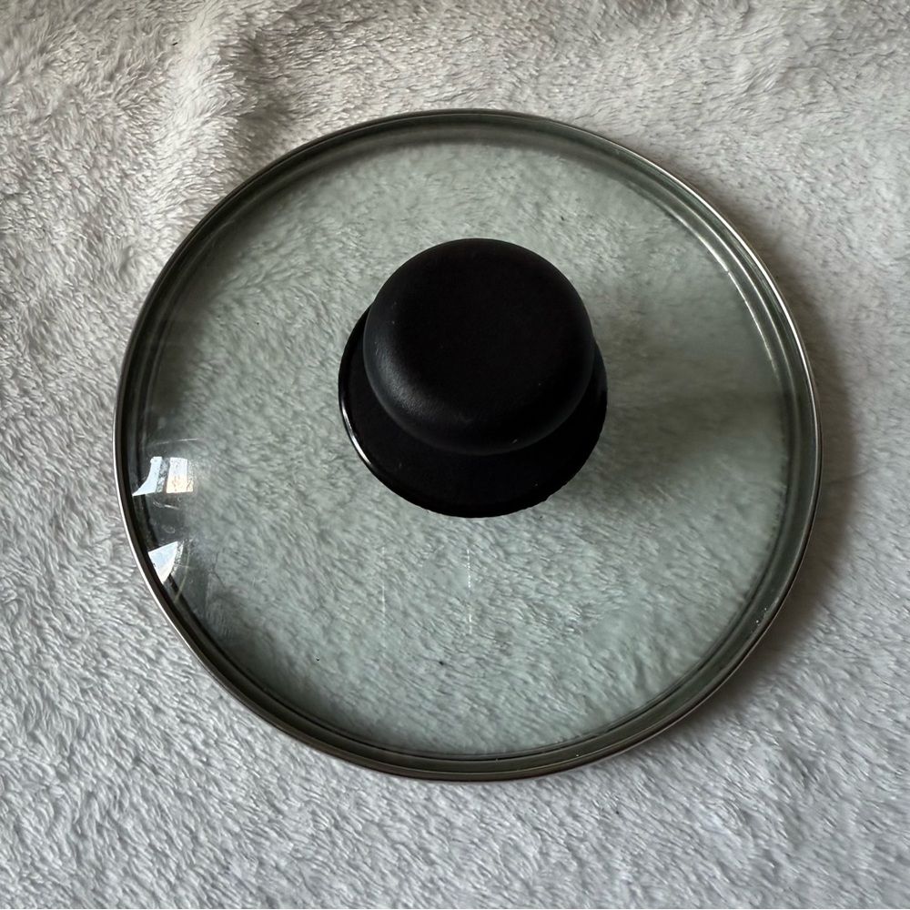 Glass Lid with Black‎ Handle 7”